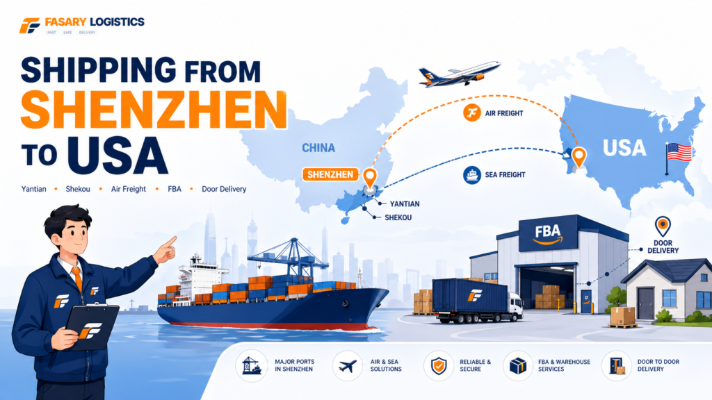 Shipping from Shenzhen to USA: Yantian, Shekou, Air Freight, Amazon FBA, and Door Delivery
