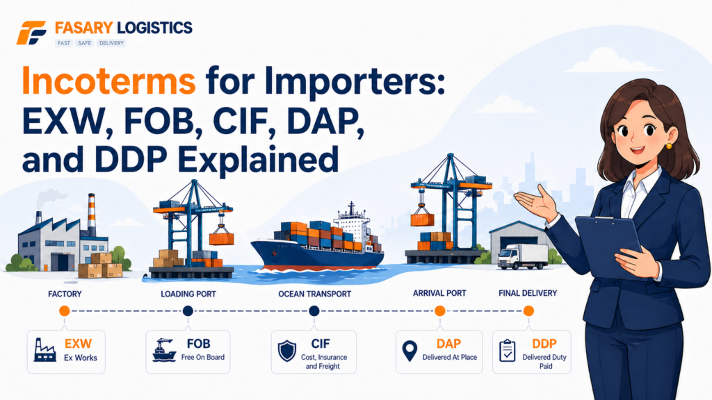 Incoterms for Importers: EXW, FOB, CIF, DAP, and DDP Explained