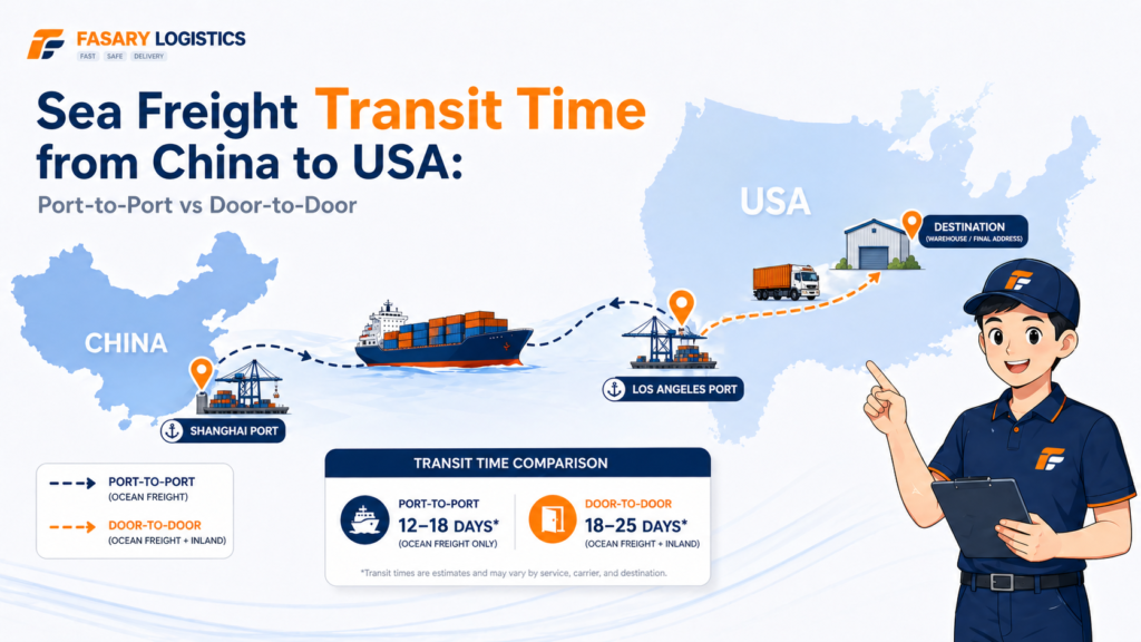 Sea Freight Transit Time from China to USA