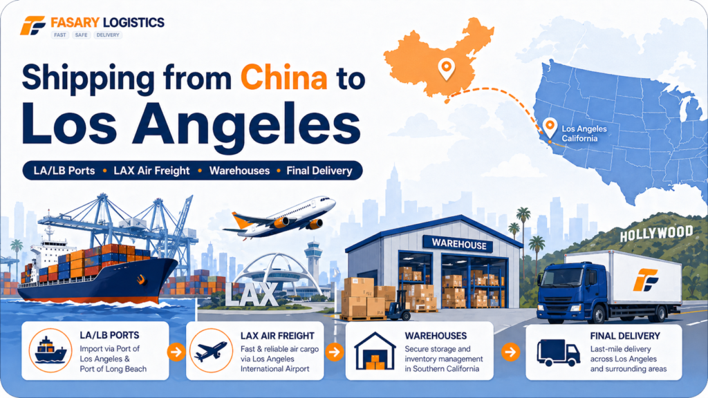 Shipping from China to Los Angeles: LA/LB Ports, LAX Air Freight, Warehouses, and Final Delivery