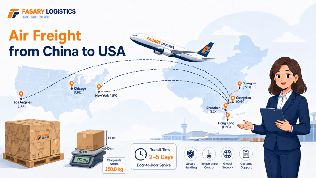Air Freight from China to USA