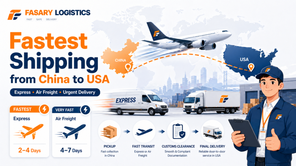 Fastest Shipping from China to USA: Express, Air Freight, and Urgent Delivery Options