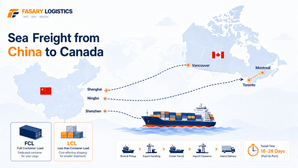 Sea Freight from China to Canada