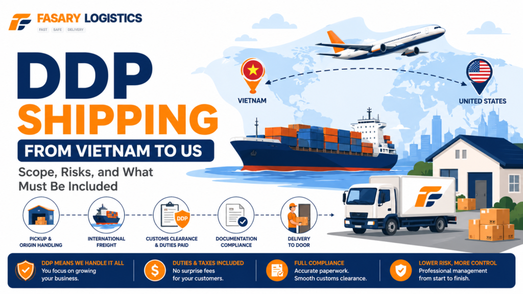 DDP Shipping from Vietnam to US: Scope, Risks, and What Must Be Included