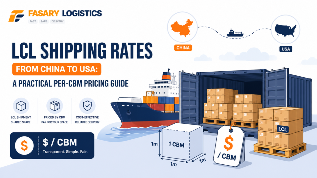 LCL Shipping Rates from China to USA: A Practical Per-CBM Pricing Guide