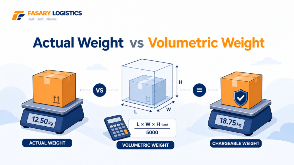 Actual Weight vs Volumetric Weight