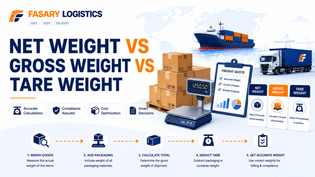 Net Weight vs Gross Weight vs Tare Weight: Shipping Documents and Freight Quote Checks