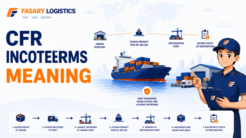 CFR Incoterms Meaning: Ocean Freight Responsibility, Risk, and Buyer Costs