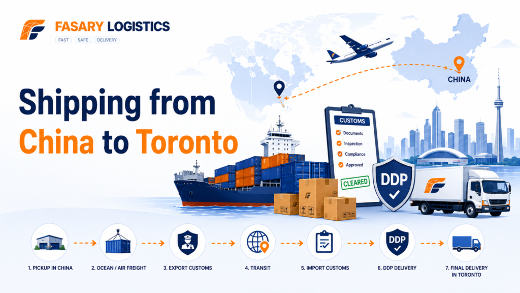 Shipping from China to Toronto: Sea, Air, DDP, Customs, and Final Delivery