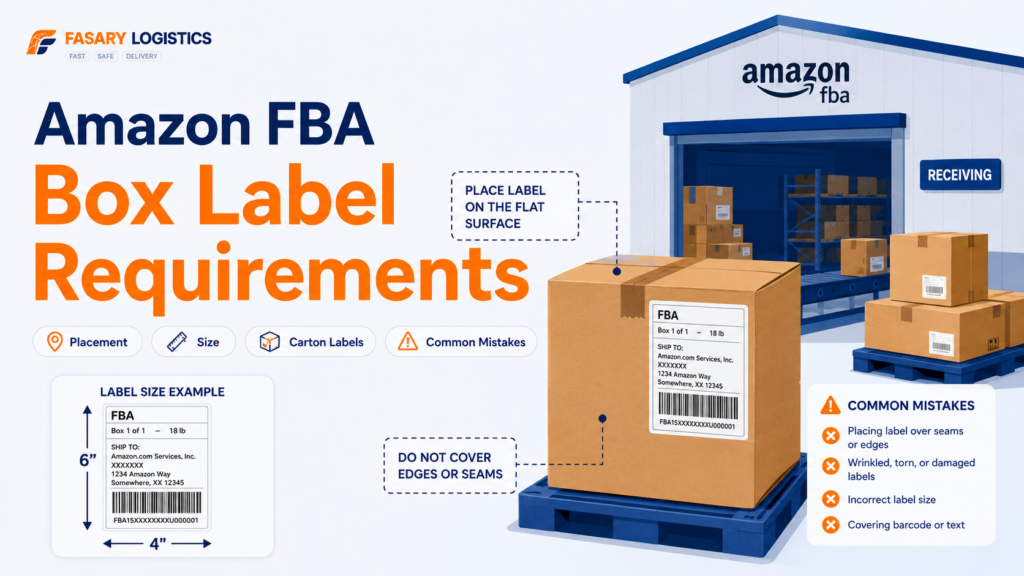 Amazon FBA Box Label Requirements: Placement, Size, Carton Labels, and Common Mistakes