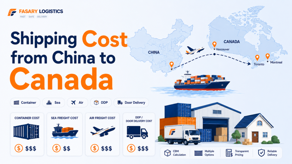 Shipping Cost from China to Canada: Container, Sea, Air, DDP, and Door Delivery Costs