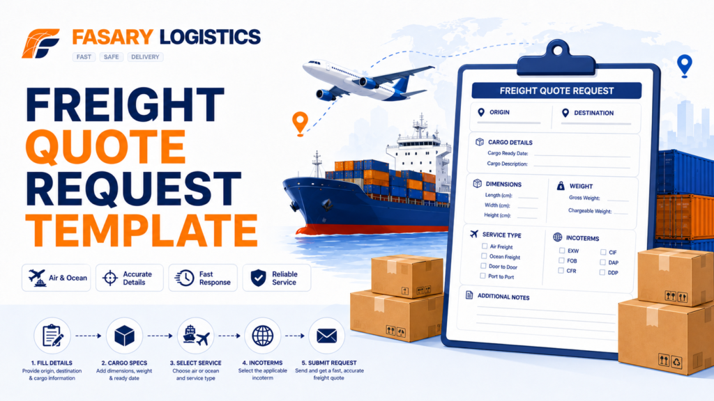 Freight Quote Request Template: Air and Ocean Shipping Quote Details