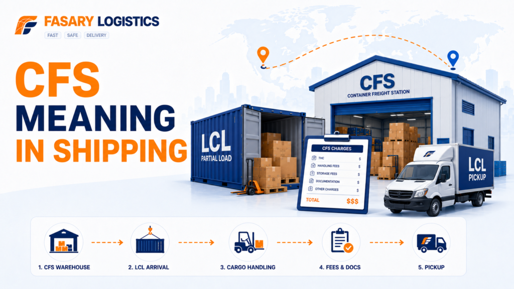 CFS Meaning in Shipping: CFS Warehouse, CFS Fees, and LCL Pickup