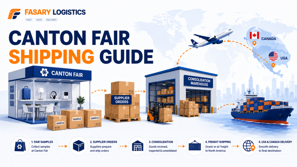 Canton Fair Shipping Guide: Samples, Supplier Orders, Consolidation, and Freight to USA/Canada