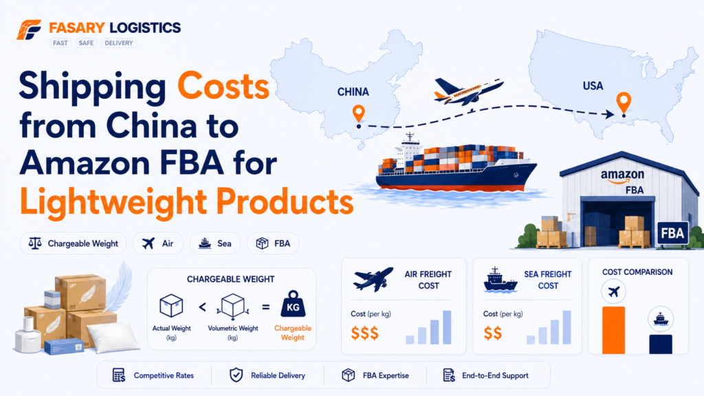 Shipping Costs from China to Amazon FBA for Lightweight Products: Chargeable Weight, Air, Sea