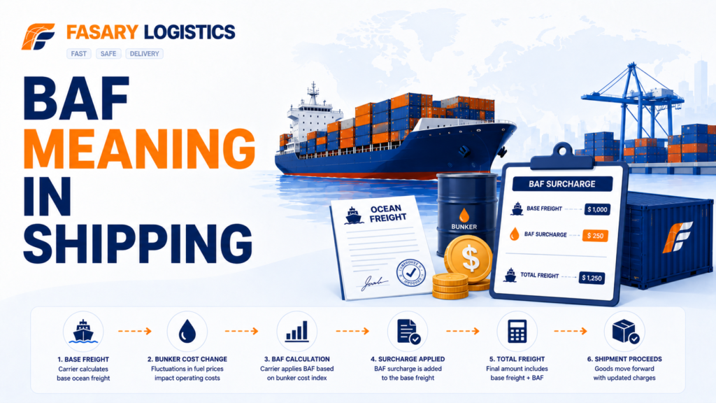 BAF Meaning in Shipping: Bunker Adjustment Factor and Ocean Freight Surcharges
